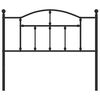 vidaXL Metal Headboard Black 107 cm