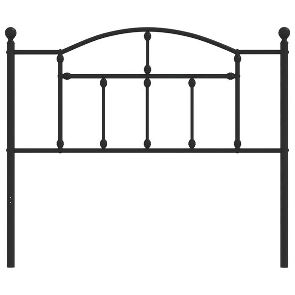 vidaXL Metal Headboard Black 107 cm