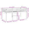 vidaXL Children's Bed without Mattress White 80x200 cm Solid Wood Pine