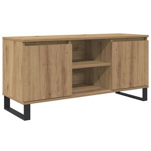 vidaXL TV Cabinet Artisan Oak 104 x 35 x 50 cm Engineered Wood