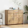 vidaXL Sideboard with Shelf FLORIN Artisan Oak 88.5 x 30.5 x 73 cm