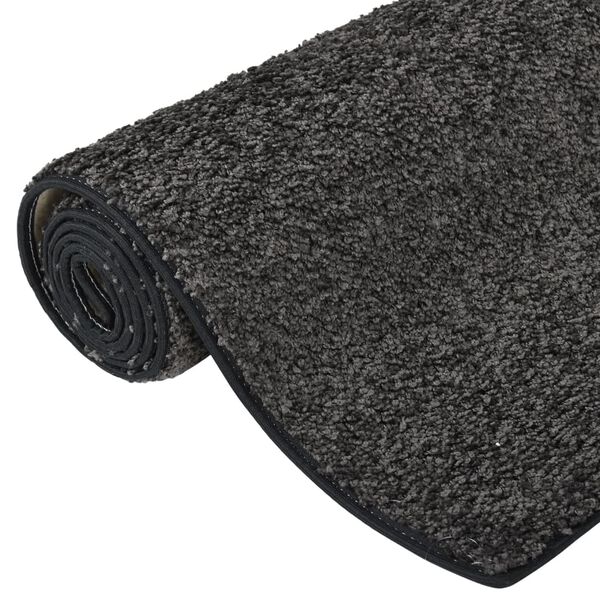 vidaXL Soft Pile Rug Anti-slip 67x180 cm Anthracite