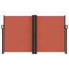 vidaXL Retractable Side Awning Terracotta 140x1000 cm