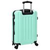 vidaXL Suitcase with Lock 3 pcs Mint green 50 x 31 x 78 cm ABS Plastic