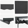 vidaXL Retractable Awning Manual Anthracite 450 x 300 cm