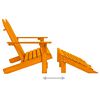 vidaXL 2-Seater Garden Adirondack Chair&Ottoman Fir Wood Orange