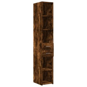 vidaXL Highboard Smoked Oak 30x42,5x185 cm Engineered Wood
