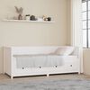 vidaXL Day Bed without Mattress White 90x200 cm Solid Wood Pine