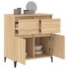 vidaXL Sideboard Sonoma Oak 60x35x70 cm Engineered Wood