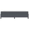vidaXL Bed Frame with Mattress Dark Grey 140 x 190 cm Fabric
