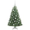 vidaXL Artificial Hinged Christmas Tree Green 120 cm PVC and Metal
