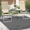 vidaXL Area Rugs Square HUARTE Anthracite 120 x 120 cm Polyester