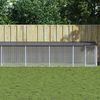 vidaXL Chicken Cage with Roof Anthracite 1003x98x90 cm Galvanised Steel
