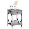 vidaXL Bedside Cabinet Grey Sonoma 40x42x60 cm Engineered Wood
