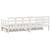 vidaXL Daybed with Drawers without Mattress White 90x190 cm Single Solid Wood
