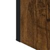 vidaXL Bathroom Mirror Cabinet Smoked Oak 60x16x60 cm Engineered Wood