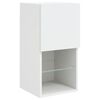 vidaXL TV Cabinet with LED Lights White 30.5x30x60 cm