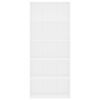 vidaXL 5-Tier Book Cabinet White 80x30x189 cm Engineered Wood