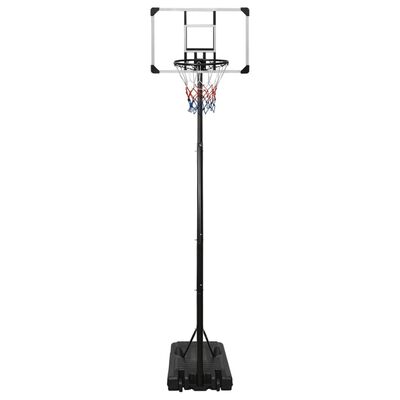 vidaXL Basketball Stand Transparent 280-350 cm Polycarbonate