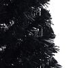 vidaXL Artificial Pre-lit Christmas Tree Black 150 cm PVC