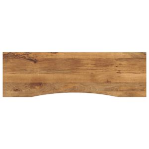 vidaXL Desk Top with Curve 160x50x2,5 cm Solid Wood Rough Mango