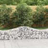 vidaXL Arched Gabion Baskets 40 pcs 200x50x40/60 cm Galvanised Iron