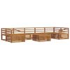 vidaXL Outdoor Sofa Set 8 pcs Natural Solid Acacia Wood