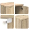 vidaXL Garage Cabinets 2 pcs Sonoma Oak Engineered Wood
