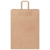 vidaXL Paper Bags 250 pcs with Handles Brown 32x17x44 cm