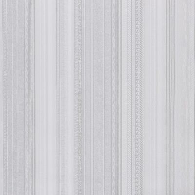vidaXL Wallpaper 3D Strip Pattern Grey