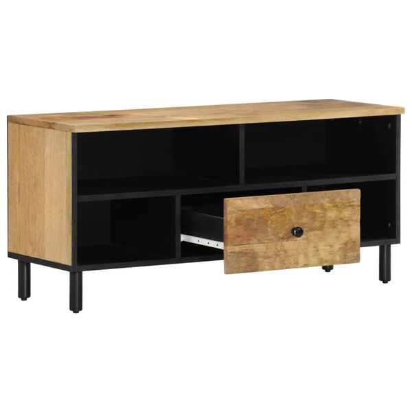 vidaXL TV Cabinet 100x33x46 cm Solid Wood Mango
