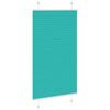 vidaXL Pleated Blind Petrol Green 80x150 cm Fabric Width 79.4 cm Polyester