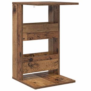 vidaXL Side Table Old Wood 40 x 35 x 60.5 cm Engineered Wood