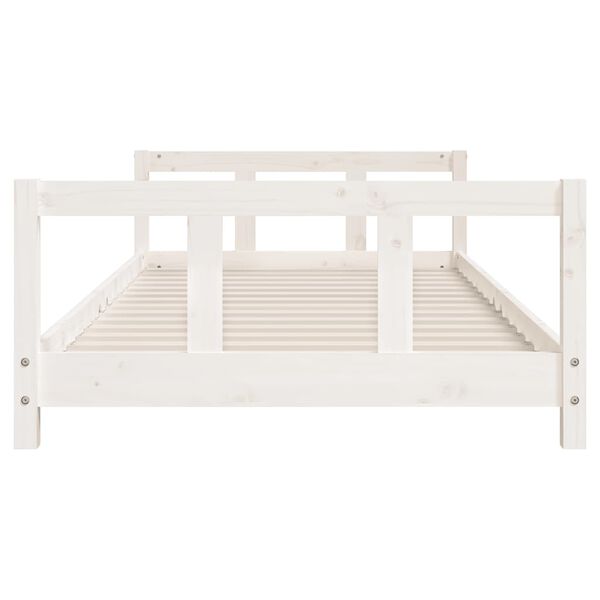 vidaXL Kids Bed Frame White 90x190 cm Solid Wood Pine