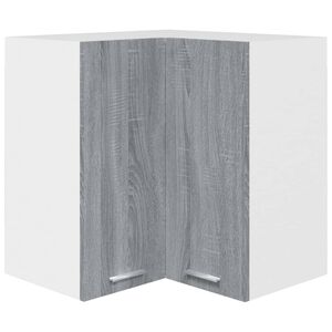 vidaXL Hanging Corner Cabinet Lyon Grey Sonoma 57x57x60 cm Engineered Wood