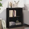 vidaXL Bookshelf Black 60x24x76 cm Engineered Wood