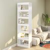 vidaXL Book Cabinet/Room Divider White 60x30x198 cm