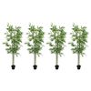 vidaXL Artificial Bambo Tree 4 pcs Green 60 x 18 x 190 cm