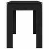 vidaXL Dining Table Black Oak 120x60x76 cm Engineered Wood