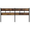 vidaXL Replace Headboard Smoked Oak 180 cm Iron and Engineered Wood