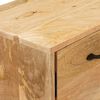vidaXL TV Stands with Drawer Brown 110 x 30 x46 cm Solid Mango Wood