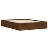 vidaXL Bed Frame with Drawers without Mattress Brown Oak 150x200 cm King Size