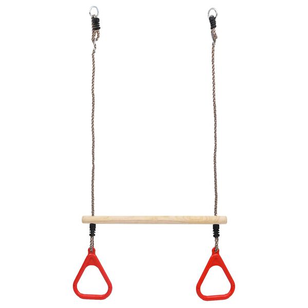 vidaXL Trapeze Swing Bar with Rings