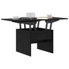 vidaXL Coffee Table Black Oak 55 x 54.5 x 45 cm Engineered wood