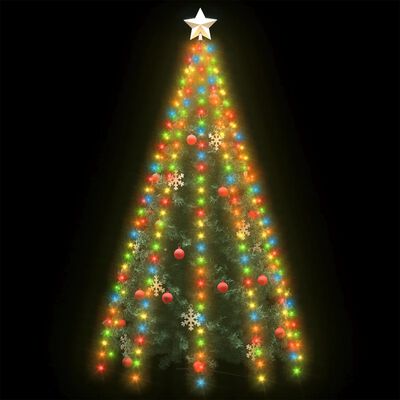 vidaXL Christmas Tree Net Lights with 300 LEDs Colourful 300 cm