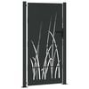 vidaXL Garden Gate with Lock Black 85 x 180 cm Powder-coated steel