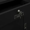 vidaXL Office Cabinet Black 90x40x102 cm Steel