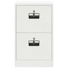 vidaXL File Cabinet White 45.5 x 42 x 74.5 cm Cold-Rolled Steel