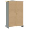 vidaXL Wardrobe Mexican Pine Corona Range 2 Doors Grey
