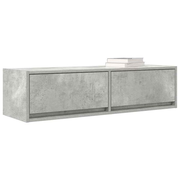 vidaXL TV Cabinet Concrete grey 100 x 31 x 25.5 cm Engineered wood